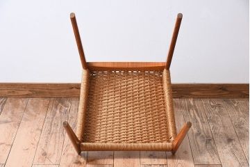 ヴィンテージ家具　デンマーク製　ビンテージ　ペーパーコードチェア(ダイニングチェア)(3)