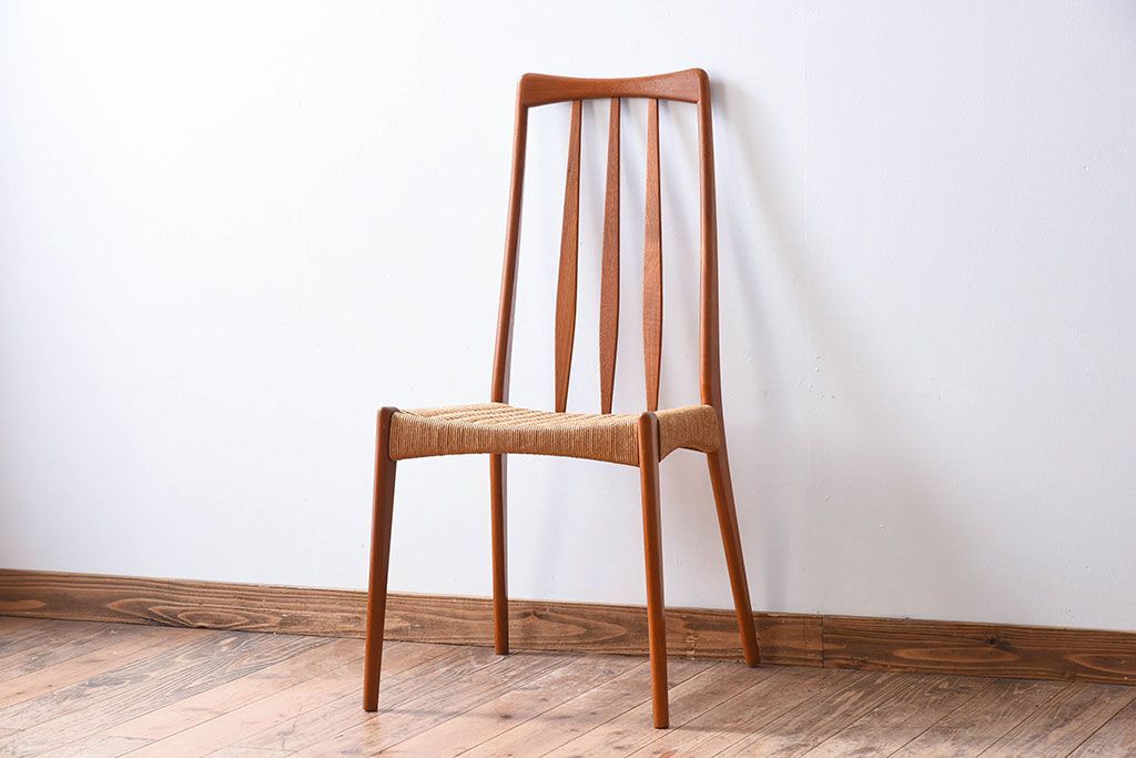 ヴィンテージ家具　デンマークビンテージ　ペーパーコードチェア(ダイニングチェア)(1)