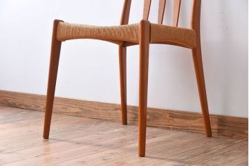 ヴィンテージ家具　デンマークビンテージ　ペーパーコードチェア(ダイニングチェア)(1)