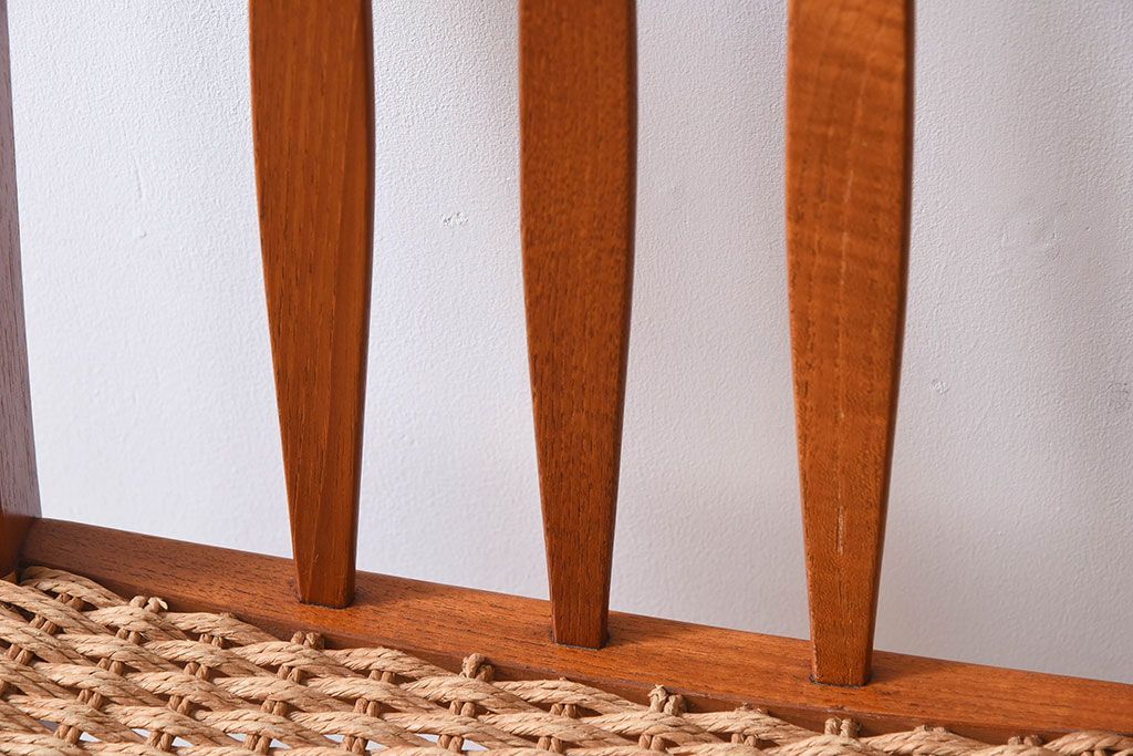 ヴィンテージ家具　デンマークビンテージ　ペーパーコードチェア(ダイニングチェア)(1)