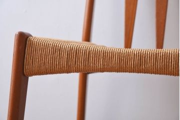 ヴィンテージ家具　デンマークビンテージ　ペーパーコードチェア(ダイニングチェア)(1)