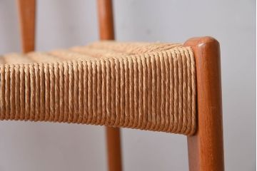 ヴィンテージ家具　デンマークビンテージ　ペーパーコードチェア(ダイニングチェア)(1)