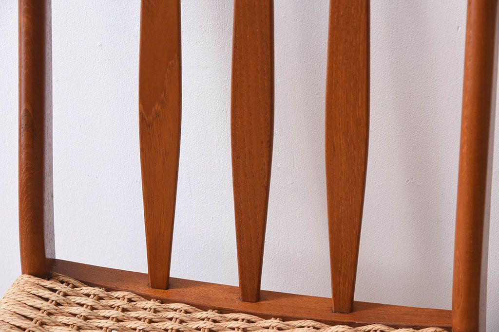 ヴィンテージ家具　デンマークビンテージ　ペーパーコードチェア(ダイニングチェア)(2)