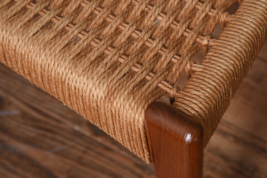 ヴィンテージ家具　デンマークビンテージ　ペーパーコードチェア(ダイニングチェア)(2)