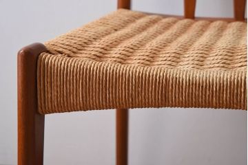 ヴィンテージ家具　デンマークビンテージ　ペーパーコードチェア(ダイニングチェア)(2)