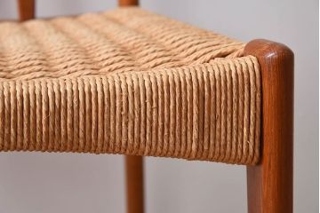 ヴィンテージ家具　デンマークビンテージ　ペーパーコードチェア(ダイニングチェア)(2)