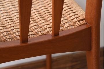 ヴィンテージ家具　デンマークビンテージ　ペーパーコードチェア(ダイニングチェア)(2)