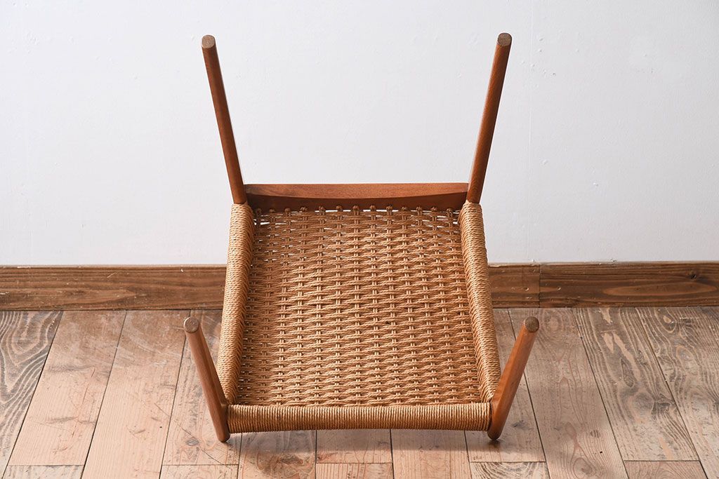 ヴィンテージ家具　デンマークビンテージ　ペーパーコードチェア(ダイニングチェア)(2)
