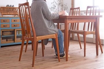 ヴィンテージ家具　デンマークビンテージ　ペーパーコードチェア(ダイニングチェア)(3)