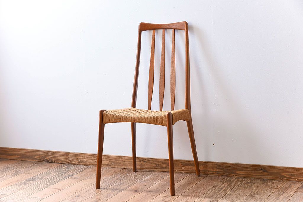 ヴィンテージ家具　デンマークビンテージ　ペーパーコードチェア(ダイニングチェア)(3)