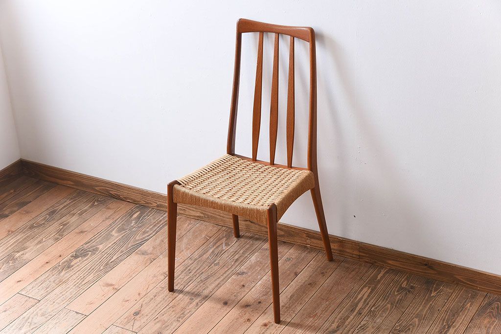 ヴィンテージ家具　デンマークビンテージ　ペーパーコードチェア(ダイニングチェア)(3)