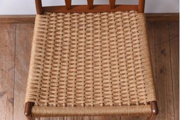 ヴィンテージ家具　デンマークビンテージ　ペーパーコードチェア(ダイニングチェア)(3)
