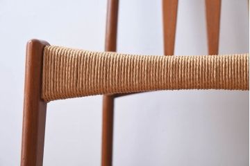 ヴィンテージ家具　デンマークビンテージ　ペーパーコードチェア(ダイニングチェア)(3)