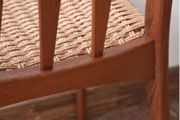 ヴィンテージ家具　デンマークビンテージ　ペーパーコードチェア(ダイニングチェア)(3)