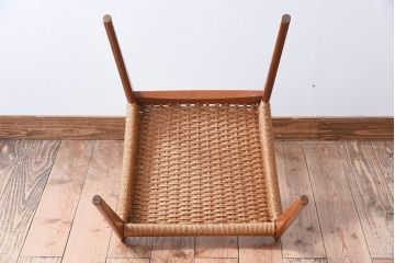 ヴィンテージ家具　デンマークビンテージ　ペーパーコードチェア(ダイニングチェア)(3)