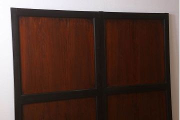 古い木味　和製アンティーク　明治期　帯戸2枚セット(2)