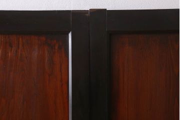 古い木味　和製アンティーク　明治期　帯戸2枚セット(2)