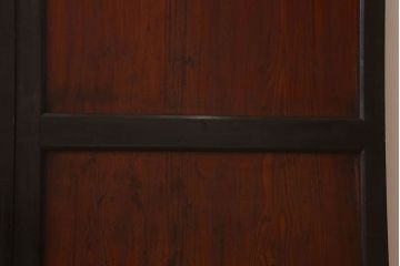 古い木味　和製アンティーク　明治期　帯戸2枚セット(2)