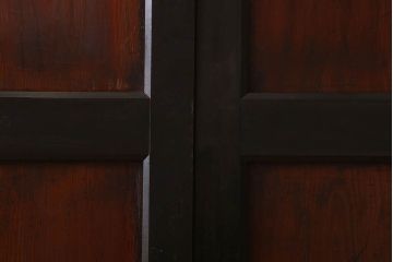 古い木味　和製アンティーク　明治期　帯戸2枚セット(2)