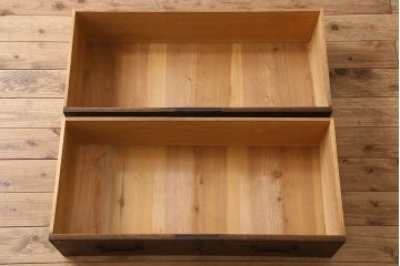 アンティーク家具　厚手金具　古民具・骨董　アンティーク衣装箪笥ローボード(時代箪笥)