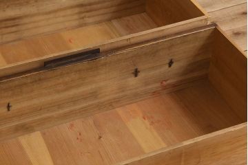 アンティーク家具　厚手金具　古民具・骨董　アンティーク衣装箪笥ローボード(時代箪笥)