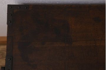アンティーク家具　厚手金具　古民具・骨董　アンティーク衣装箪笥ローボード(時代箪笥)