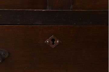 アンティーク家具　大正ロマン　プレスガラス入り!幅狭の和製アンティーク本箱(ブックケース)