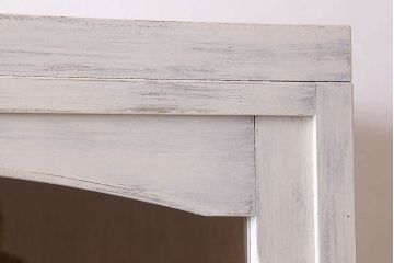 アンティーク家具　キャビネット　アンティーク　大きなペイント重ね収納棚(食器棚)