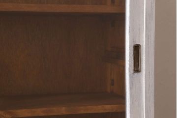 アンティーク家具　キャビネット　アンティーク　大きなペイント重ね収納棚(食器棚)