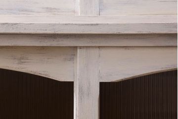 アンティーク家具　キャビネット　アンティーク　大きなペイント重ね収納棚(食器棚)