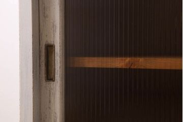アンティーク家具　キャビネット　アンティーク　大きなペイント重ね収納棚(食器棚)