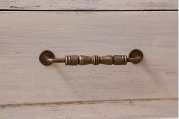 アンティーク家具　キャビネット　アンティーク　大きなペイント重ね収納棚(食器棚)