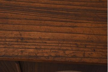 レトロ家具　昭和レトロ　上品で小ぶりな丸窓本箱(ブックケース)