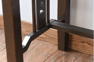 アンティーク家具　透かし彫り　大正ロマン　和製アンティークの薄型片袖机