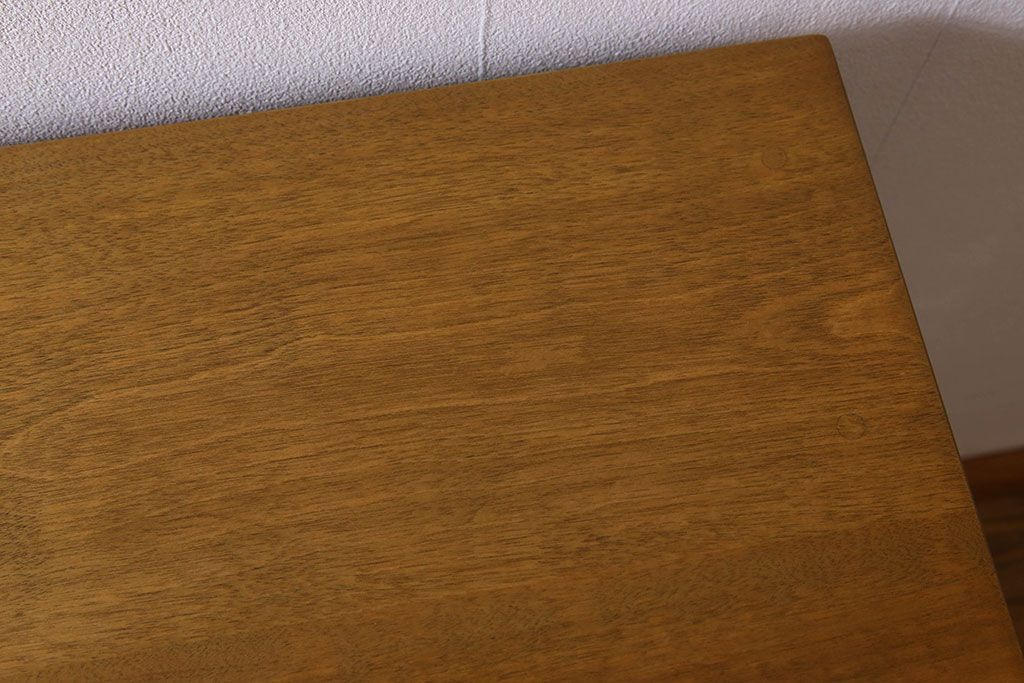 ペイント家具　チェッカーガラス引き戸のサイドボード(カウンター)