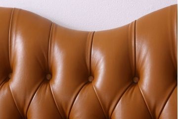 ヴィンテージ家具　本革製　イギリス　2人掛け　ビンテージ　ウィングバックソファ(ウイングバック、チェスターフィールド)