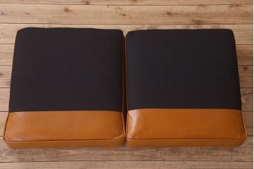 ヴィンテージ家具　本革製　イギリス　2人掛け　ビンテージ　ウィングバックソファ(ウイングバック、チェスターフィールド)