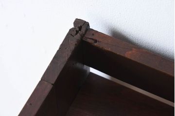 アンティーク家具　古い木製　和製アンティーク　変わり型の本棚