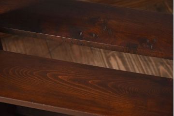 アンティーク家具　古い木製　和製アンティーク　変わり型の本棚