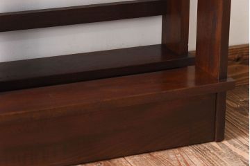 アンティーク家具　古い木製　和製アンティーク　変わり型の本棚