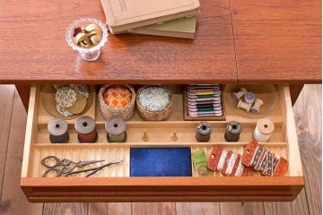 ヴィンテージ家具　Johannes Anderson(ヨハネス・アンダーセン)　チーク材　北欧ビンテージ　ソーイングテーブル(バタフライテーブル)