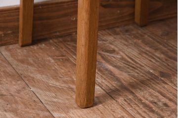 アンティーク雑貨　和製アンティーク　古いナラ材のレトロな花台(2)