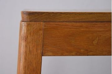 アンティーク雑貨　和製アンティーク　古いナラ材のレトロな花台(2)