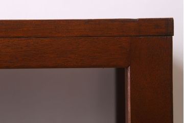 アンティーク家具　脚付き　和製アンティーク　古い木製のシンプルなラック(飾り棚)