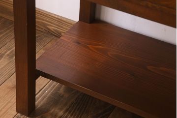 アンティーク家具　ネームプレート付き!　イギリスアンティーク　古い木製の脚付きドロワー(引き出し)(1)