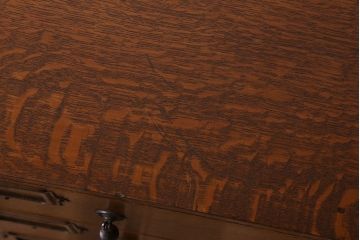 アンティーク家具　ネームプレート付き!　イギリスアンティーク　古い木製の脚付きドロワー(引き出し)(2)