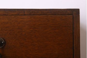 アンティーク家具　ネームプレート付き!　イギリスアンティーク　古い木製の脚付きドロワー(引き出し)(2)