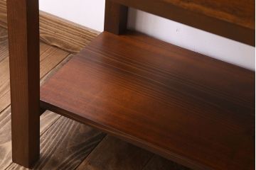 アンティーク家具　ネームプレート付き!　イギリスアンティーク　古い木製の脚付きドロワー(引き出し)(2)