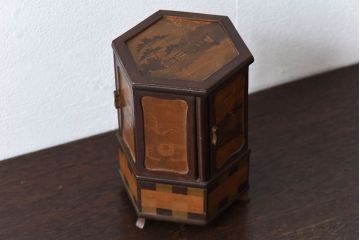 アンティーク雑貨　寄木細工　和製アンティーク　シガレットケース(煙草ケース)