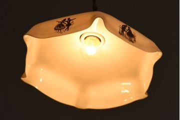 フランスアンティーク　レトロなデザインのペンダントライト(2)